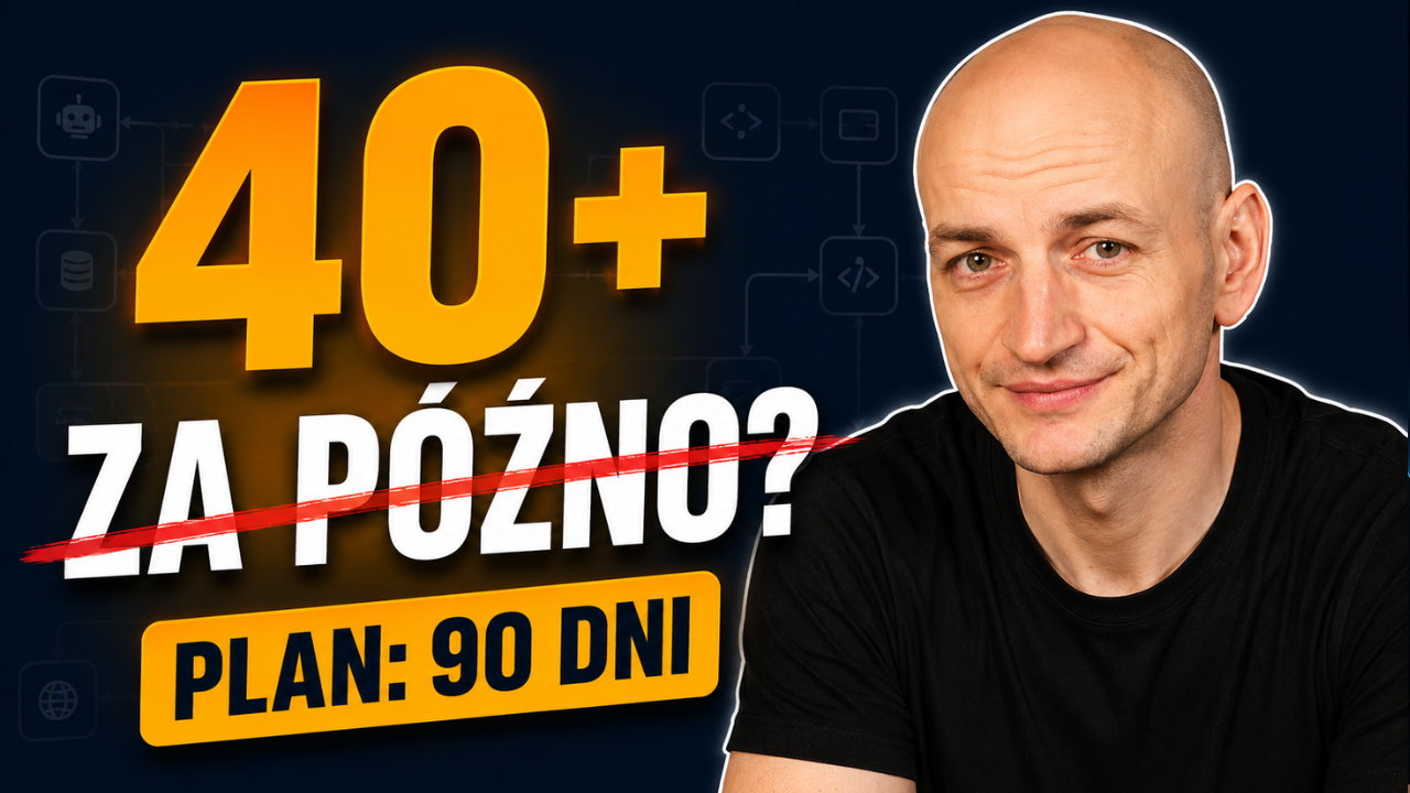 Czy po 40-tce jest za późno na naukę AI? Plan na 90 dni bez programowania